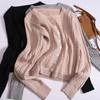 Cárdigan de punto de manga larga con giro que combina con todo, estilo suave y antiedad para mujer, top adelgazante holgado, sencillo y elegante para principios de otoño.