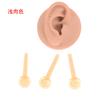2024 nuevo flesh 0.8-2.0mm de espesor vidrio sin plomo invisible estudiante clavo para la oreja clavo para la oreja clavo para la nariz