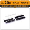 Fábrica de Pines de Aguja Shenzhen Pin de Aguja de Plástico Doble Tipo Z de 2.54 mm Pin de Aguja de Cobre de Fila Única 1x8 pines Pin de Aguja Dorado con Placa de Oro Doblado a 90 Grados