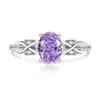 Anillo de Huevo de Paloma con Corte de Flor de Hielo de Piedra Preciosa de Colores Más Vendido en Tiktok para Mujeres con Anillo de Diamante de Alto Carbono Súper Llamativo para Transmisión en Vivo y Dropshipping