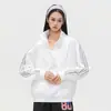 Chaqueta deportiva estilo americano Jack's para hombre y mujer, nuevo modelo 2026, chaqueta cortavientos con tres rayas y cuello alto