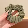 Scrunchie de cetim plissado estilo coreano para mulheres, novo modelo 2026, alta elasticidade, prendedor de cabelo durável, faixa de cabelo, acessório de cabelo elástico