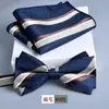 Gravata Borboleta, Lenço Quadrado de Flores, Terno de 2 Peças, Jacquard Novo Estilo, Roupa Formal Masculina, Moda, Casual, Negócios, Executivo, Noivo, Casamento