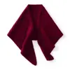 Coleção outono e inverno: Cachecol de tricô de cashmere liso estilo coreano, cachecol triangular, xale pequeno versátil para mulheres, proporcionando calor e proteção contra o frio