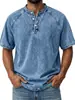2026 Nuevo Modelo Transfronterizo Estación Independiente Europea y Americana Camisa Casual Versátil Vintage de Manga Corta Abotonada Holgada Camisa Polo
