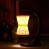 Lámpara de Cerámica Hueca Delgada Jingdezhen para Estudio, Dormitorio, Lámpara de Mesita de Noche, Protección Ocular, Decoración Creativa de Boda, Lámpara de Mesa Estilo Chino