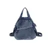 Mochila de viaje nueva, elegante y ligera para mujer, versión coreana, mochila de mezclilla a la moda, bolso de pecho casual y simple