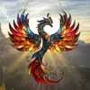 Guerreiro Anjo, Três Sacerdotes e Flor Fragrante de Linguagem de Pássaros Vitral Pegador de Sol---Decorações de Janela Caprichosas