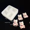 Molde para Juguete Pequeño Squishy de Nariz DIY Lindo Oso Perro Hueso Molde de Silicona Squishy Molde de Resina