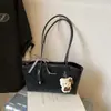 Bolsa Tote Nova Moda de Aparência Sofisticada, Grande Capacidade, Versátil para Uso Externo e no Dia a Dia, Bolsa de Ombro ou Axila Estilosa com Estampa de Leopardo