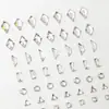 K9 Arte para Uñas Pedrería de Fondo Plano Forma de Corazón Imitación Rectangular de Fondo Plano Transparente Grande y Pequeño Irregular Pedrería Accesorios Pedrería de Cristal
