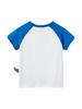 Ropa infantil de la marca 27kids, camiseta de manga corta con estampado de dinosaurio de dibujos animados coreanos para niños de una generación de cabello.
