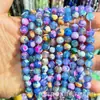 Ágata de fuego nueva transfronteriza cuentas sueltas cadena hecha a mano accesorios joyería diy ropa popular ágata venta directa de fábrica al por mayor