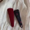 Pinza para el pelo triangular de lunares florales con un patrón vintage de alta gama, pinza BB para niños, pinza lateral para el pelo, accesorio para el pelo