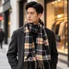 Bufanda Nueva Otoño e Invierno 2026 Superventas Estilo Coreano Imitación Cachemir Transfronteriza Cálida Bufanda a Cuadros para Hombre Venta al por Mayor de Fábrica