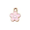 Liga que pinga óleo rosa coração de Dia dos Namorados rosa rosa acessório de pingente DIY para pulseira e colar