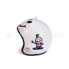 Chaveiro de Capacete Pato Quebra-Vento Libélula Pato Amarelo Capacete Padrão Desenho Animado Moto Capacete de Moto Pingente de Joia