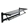 Estante de Almacenamiento para Baño de Aluminio Espacial, Estante de Almacenamiento para Baño y Cocina, Toallero, Gancho Luna Bahía para Colgar y Secar