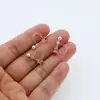 Convertidor de clip para oreja de resina sin dolor Zircón Aretes de perla en forma de U clip de resorte para oreja sin perforación joyería para oreja venta al por mayor