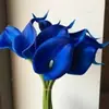 Venta Caliente Transfronteriza Simulación Mini Pu Lirio de Calas Adornos para Sala de Estar y Restaurante Flores Decorativas Florales de Mano Flores Artificiales