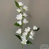 Flores Artificiais Brancas para Decoração de Casamento, Flores de Seda, Ornamentos de Flores Artificiais, Arte Floral Seca, Materiais de Rosa, Arranjo de Flores para Corredor, Arranjo de Parede e Chão