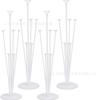 Nova mesa transparente coluna flutuante decoração de casamento banquete de casamento banquete de aniversário layout de mesa suporte de bola flutuante para mesa conjunto de base