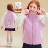 Jaqueta de Algodão de Inverno para Meninas Hello Kitty 2025 Nova Roupas Infantis Médias e Grandes Top de Pelúcia
