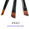 Cepillo para pestañas postizas al por mayor transfronterizo cepillo para cejas herramienta de maquillaje de belleza rizador de pestañas y cejas cepillo para cejas biselado negro transfronterizo