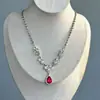 Colar para Festa à Noite para Mulheres, Colar Luxuoso com Sensação de Alto Padrão, Colar Exagerado com Zircônia Brilhante, Corrente de Clavícula Exclusiva de Luxo Leve