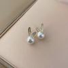 Pendientes de conejo de perla con aguja de plata S925 para mujer orejas de conejo diseño asimétrico dulce lindo pendientes pendientes al por mayor