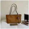 Bolso tote texturizado vintage de alta gama estilo coreano para mujer, nueva moda 2026, versátil, gran capacidad, para ir al trabajo, bajo el brazo