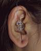 Brincos de Tarraxa Minimalistas com Detalhes em Diamante, Design de Folha Relâmpago, Brincos Helix para Mulheres, Design de Linha