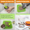 Tapete para lamer para mascotas Amazon Utensilios de silicona para comida de mascotas Ventosa Tapete para lamer Tapete para comida lenta Anti atragantamiento Plato para comida lenta Tapete para lamer para perros