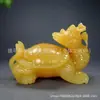 Enfeites de Tartaruga Dragão de Jade Amarelo, Atacado do Fabricante, Decoração de Escritório e Casa, Artesanato para Presente, Enfeites de Jade