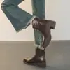 Nueva Colección Otoño/Invierno 2026 para Mujer: Botines de Piel de Cordero con Suela Silenciosa y Tacón Grueso, Botas de Commuter Ajustadas, Botas Cortas tipo Martin