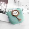 Qiu Nan saco de palha das crianças moda coreana novo saco mensageiro decoração ao ar livre bonito saco dos desenhos animados atacado