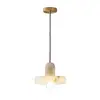 Lujo Ligero Creativo Mármol Natural Comedor Dormitorio Mesita de Noche Lámpara Colgante Pequeña Barra de Barra Mostrador Lámpara Colgante de Diseñador Iluminación Zhongshan Guangdong