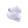 Zapatos de Plataforma para Mujer 2025 Verano Nuevos Huecos Transpirables Medios Zapatos de Malla para Mujer Casual Internos Blancos para Mujer