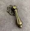 Puxador de Armário Retro Embutido de Furo Único Puxador Pequeno Antigo Puxador de Gaveta Puxador de Caixa de Madeira Puxador de Armário