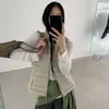 Chaleco de plumón estilo coreano para mujer, 90% plumón de pato blanco, cuello alto, moda de invierno 2026, cálido y adelgazante, chaleco acanalado curvo