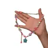 Collar con Colgante de Borla de Cristal de Moda Transfronterizo, Cadena de Clavícula de Lujo Ligero de Moda de Gama Alta, Accesorio Versátil y Elegante