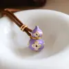 Original Exquisito Gourd de Goteo de Aceite Micro-Pavimentado con Circonita Collar de Trébol de Cuatro Hojas Accesorios para Mujer Lujo Accesible Nicho Cadena de Suéter de Gama Alta