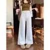 Jeans de Verano Nuevos 2025 de Moda Estilo Hong Kong Letra Personalizada Hip-Hop Ins Moda Estilo Calle Alta Pantalones Largos Geniales