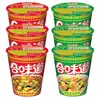 Nissin Cup Noodles Macarrão Instantâneo 12 Copos Frutos do Mar Tom Yum Tonkotsu Caixa Fechada Lanche da Madrugada para Dormitório Entrega