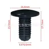 Fijaciones de nailon a presión de plástico para automóviles, remaches de plástico, fijaciones de plástico para revestimiento de guardabarros, clips universales