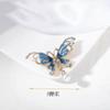 Broche de Mariposa Esmeralda Transfronterizo Broches de Alto Nivel con Alto Sentido Borla Exquisita Libélula Broche de Metal Accesorios Personalizados