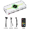 Adaptador de 5V de 3 pines Cable SATA Fuente de alimentación Sincronización con la placa base Interfaz Ventilador del chasis de 12V de 4 pines Controlador de luz RGB