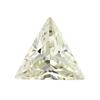 Huagang Gema Triángulo Ángulo Recto Color Blanco Zircón Piedra Nuda Triángulo Recto Sintético CZ Piedra Hao Imitación Diamante