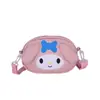 Bolso Bandolera de Lona Cinnamoroll Lindo Femenino My Melody Rosa Clásico Kuromi Negro Bolso de Hombro para Teléfono