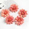 Flor Artificial Nueva Cabeza de Crisantemo de Bambú Estilo Bosque Dahlia Flor Hecha a Mano Material para Anillo Broche Estilo Antiguo Accesorios para el Cabello Hanfu Tocado